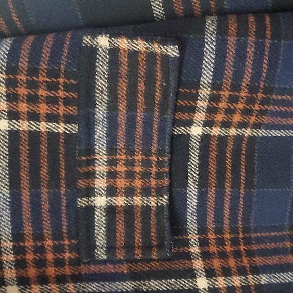 Stitch & Pine Blue/Orange Flannel Jacket - Picture 4 of 8
